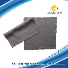 Micro fibra de limpieza de tela logotipo de la empresa en relieve